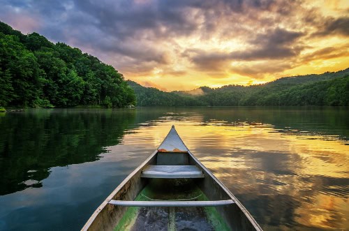 Canoeing on Lake