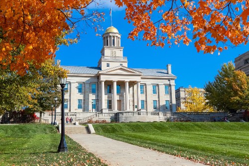 Old Capitol Building in Downtown Iowa City
