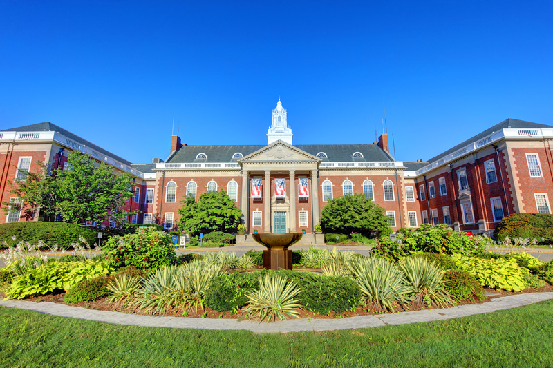 Newton MA town hall View