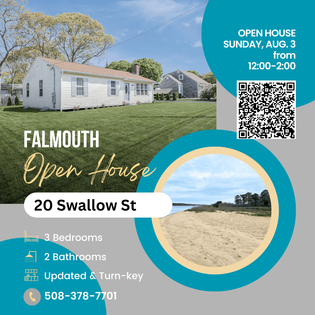 Open House 20 Swallow St, Falmouth Aug. 3 from Noon-2:00pm