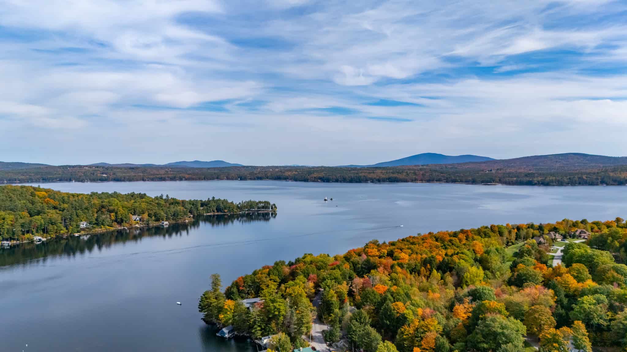 Lake Sunapee in Sunapee, New Hampshire