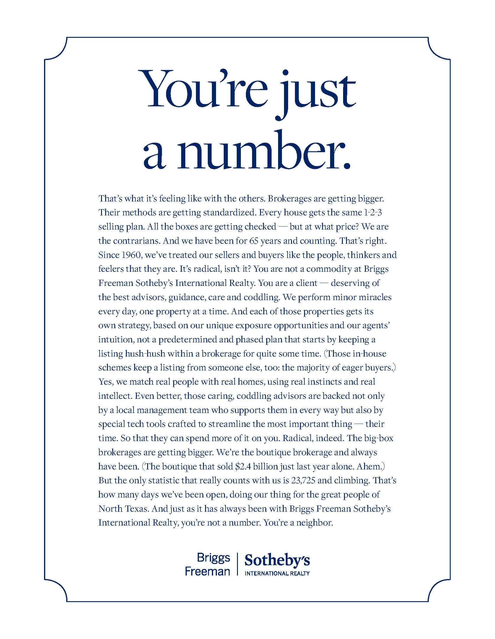 Briggs Freeman SIR Ad Two