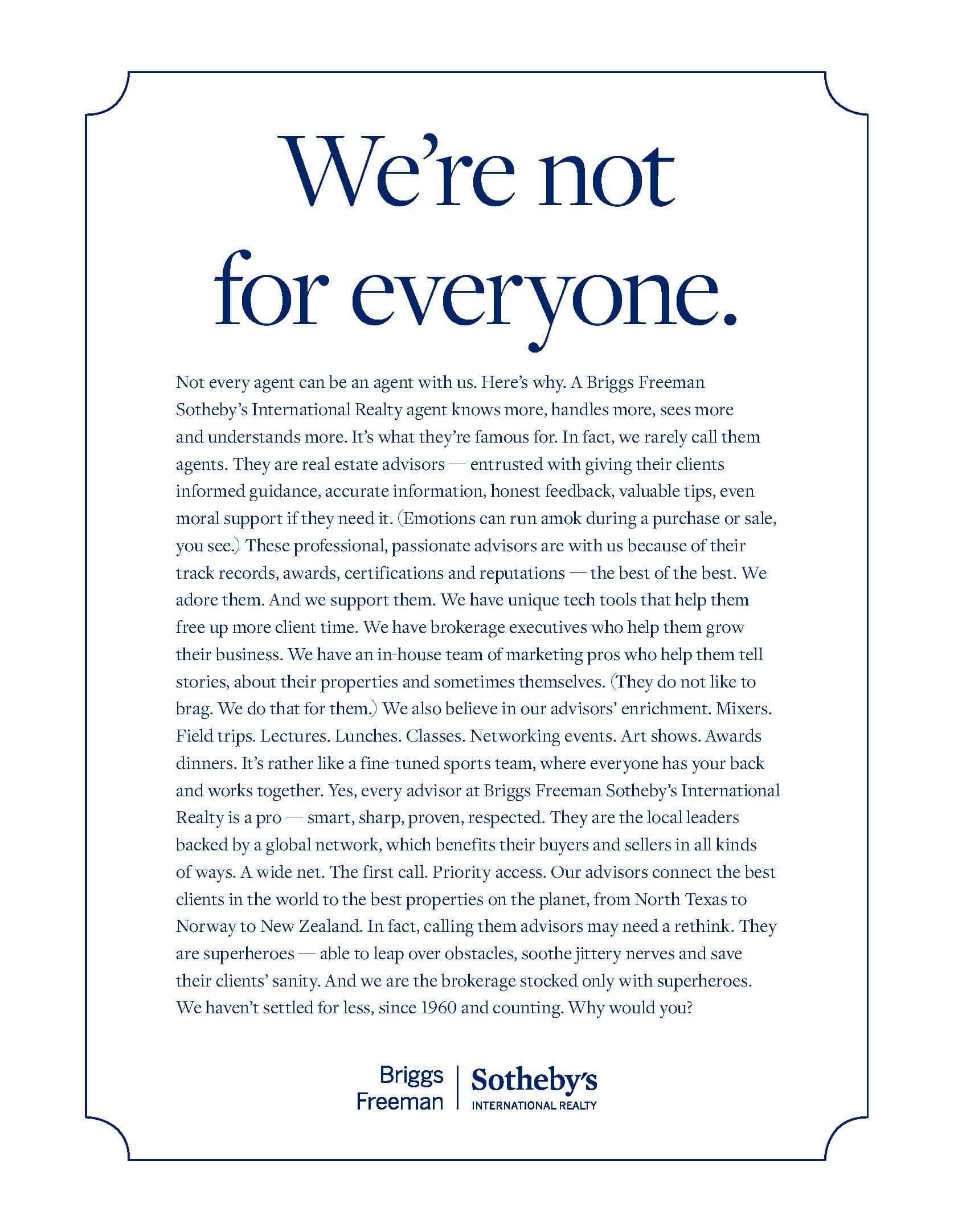 Briggs Freeman SIR Ad Three