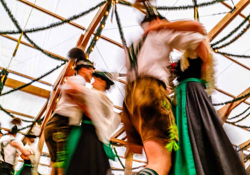Dancing at Oktoberfest