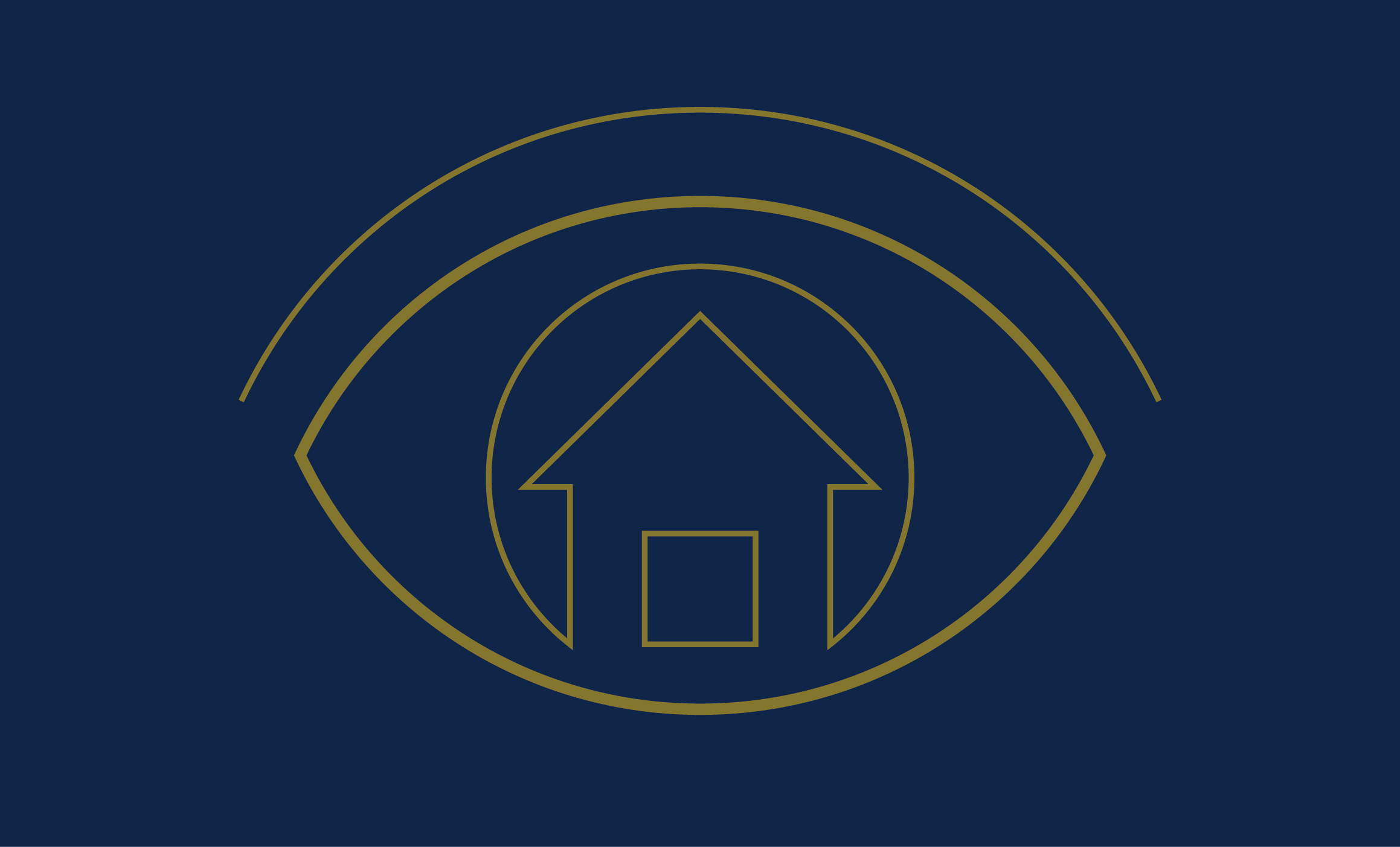Graphic with house and eye