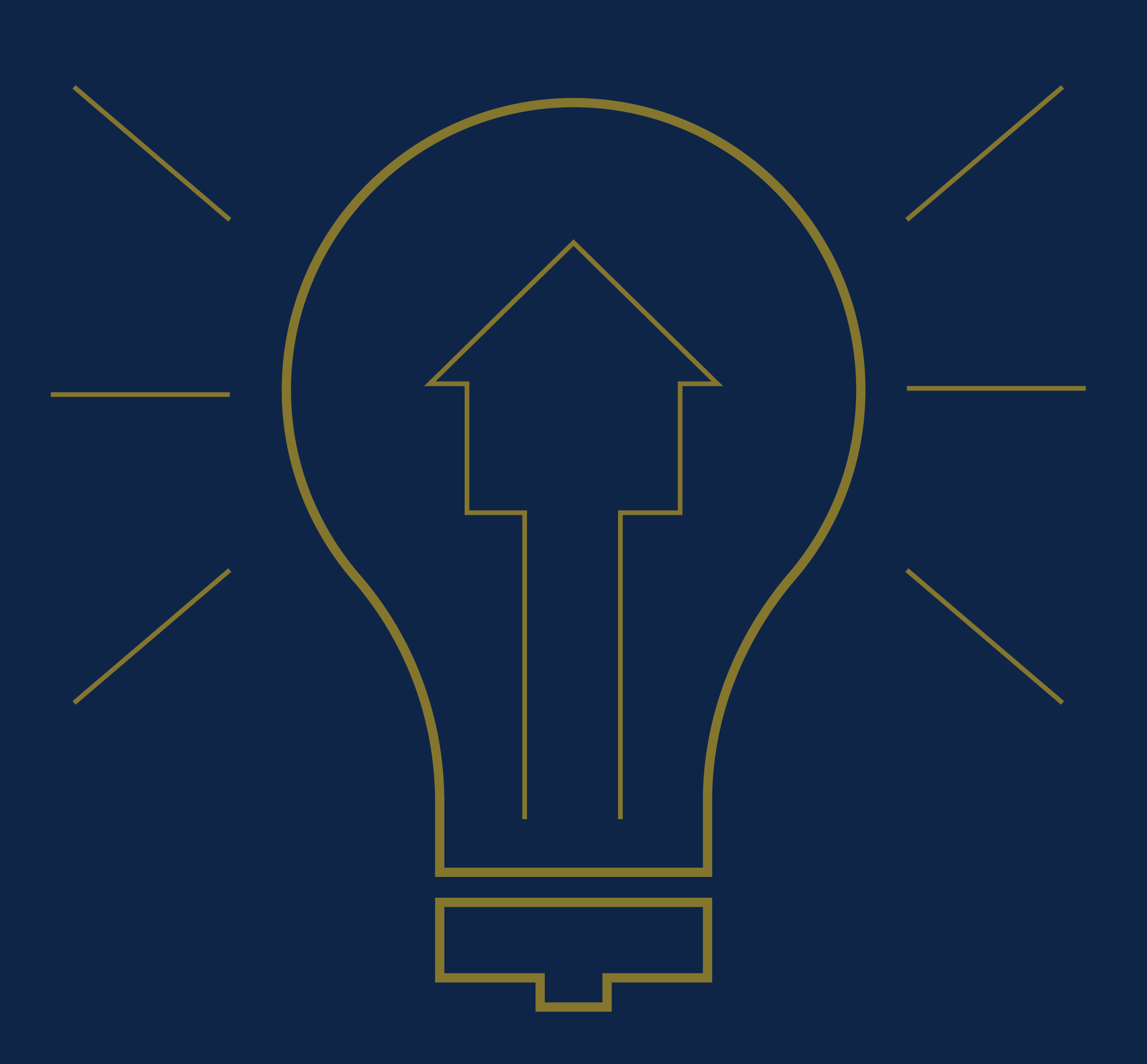 Graphic of lightbulb with a house