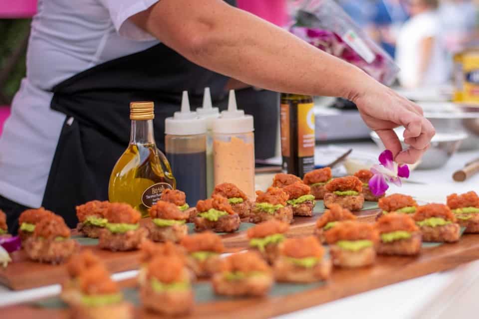 Food Being Served at the Plano Food & Wine Festival
