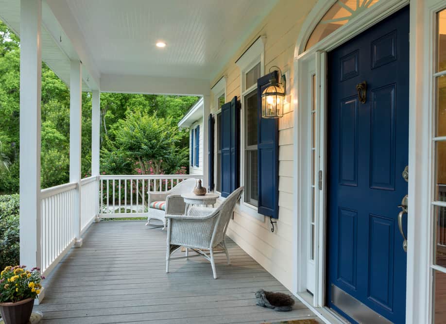 Front Porch of Home in North Carolina