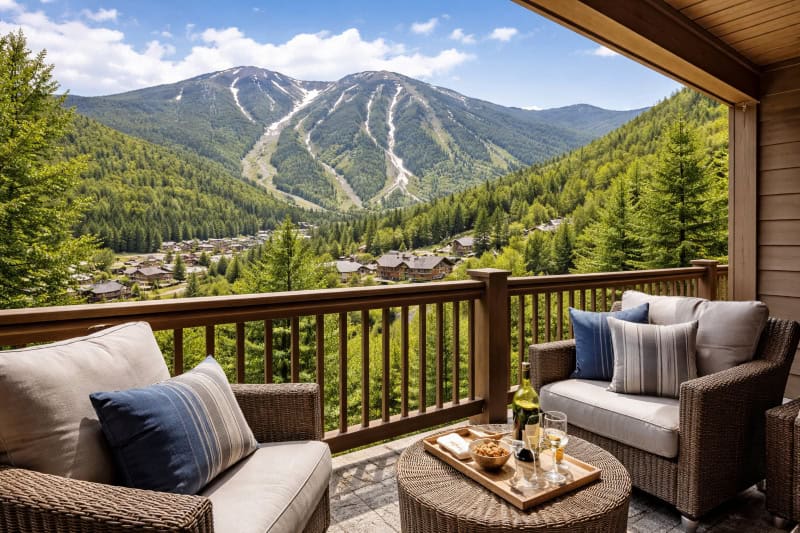 View of Loon Mountain from Condo Balcony