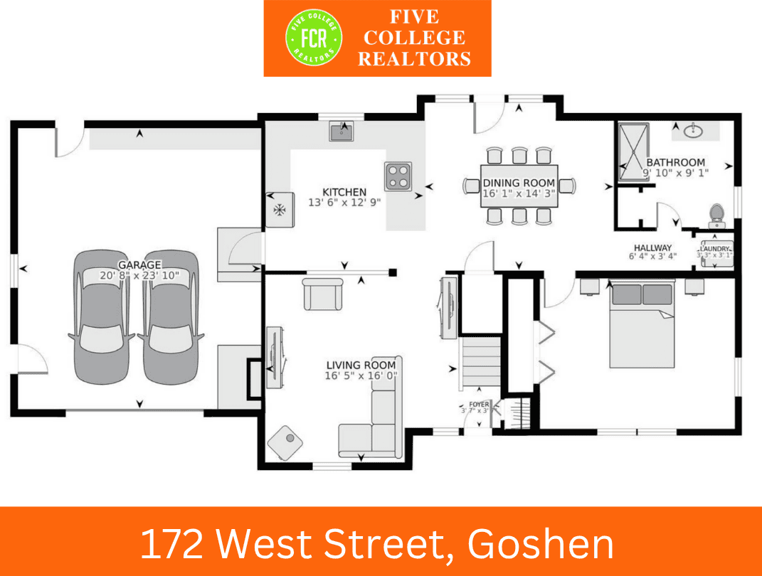  Five College Realtors: 172 West St, Goshen