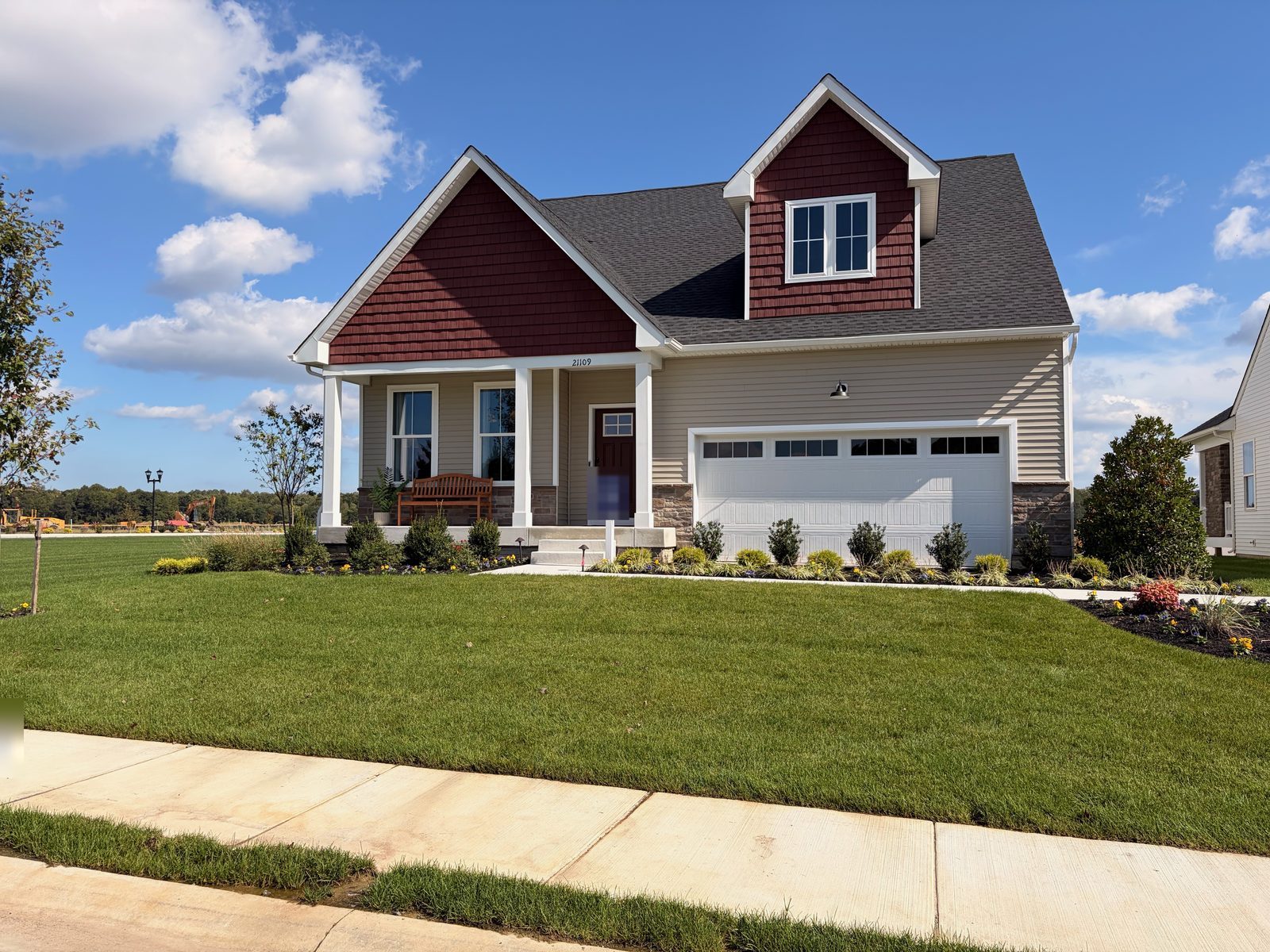 Clearwater model home in Four Winds Farm, Milton, Delaware