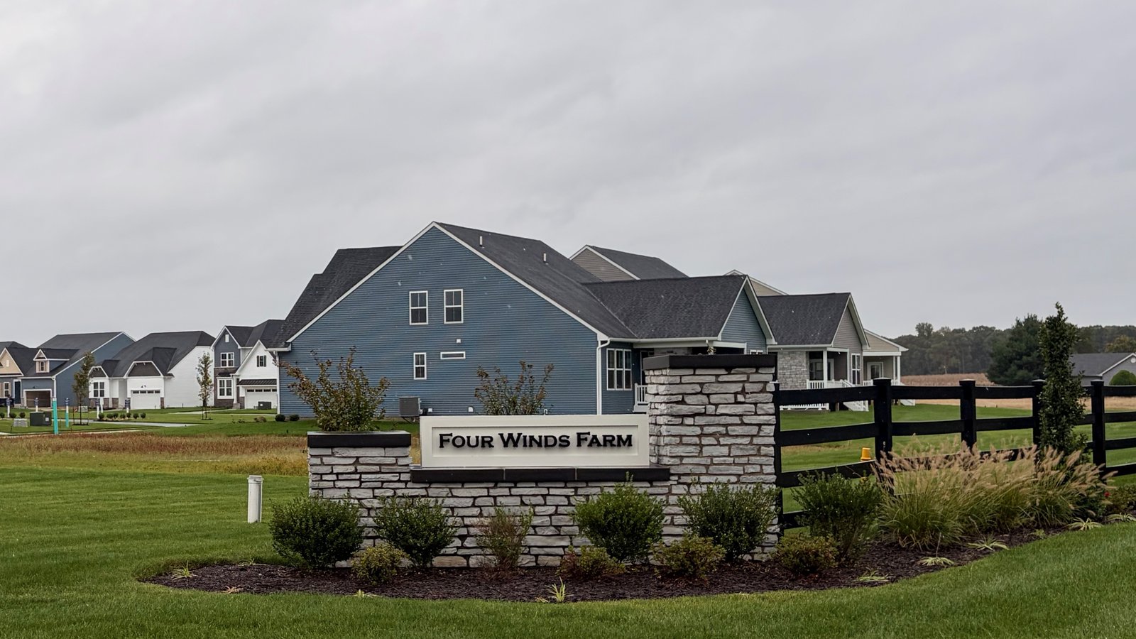 Four Winds Farm entrance sign in Milton, Delaware