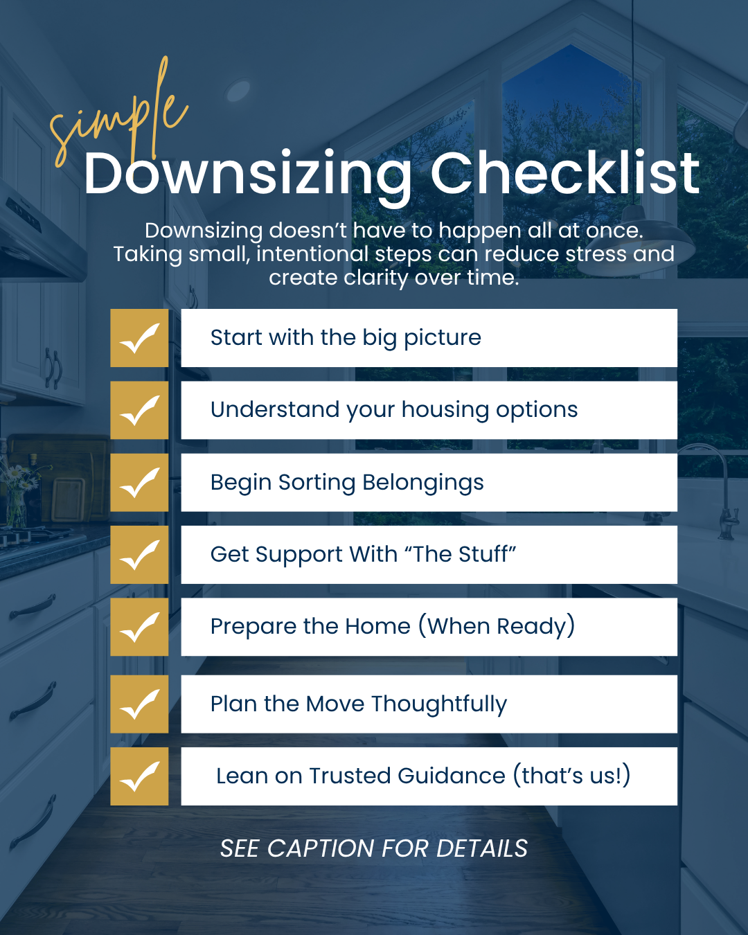 Downsizing Checklist