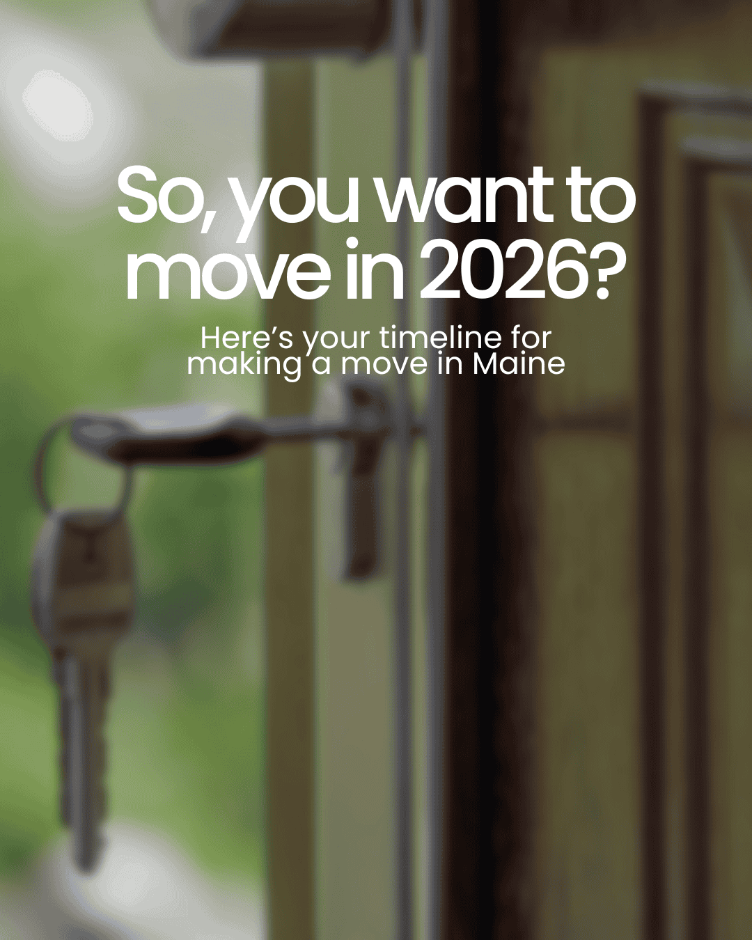 So you want to move this year