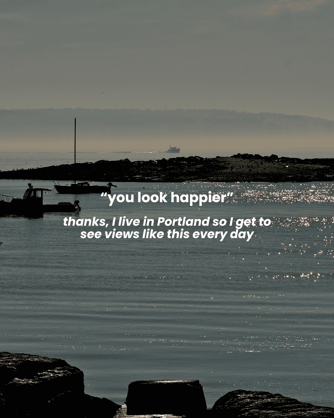 you look happier three