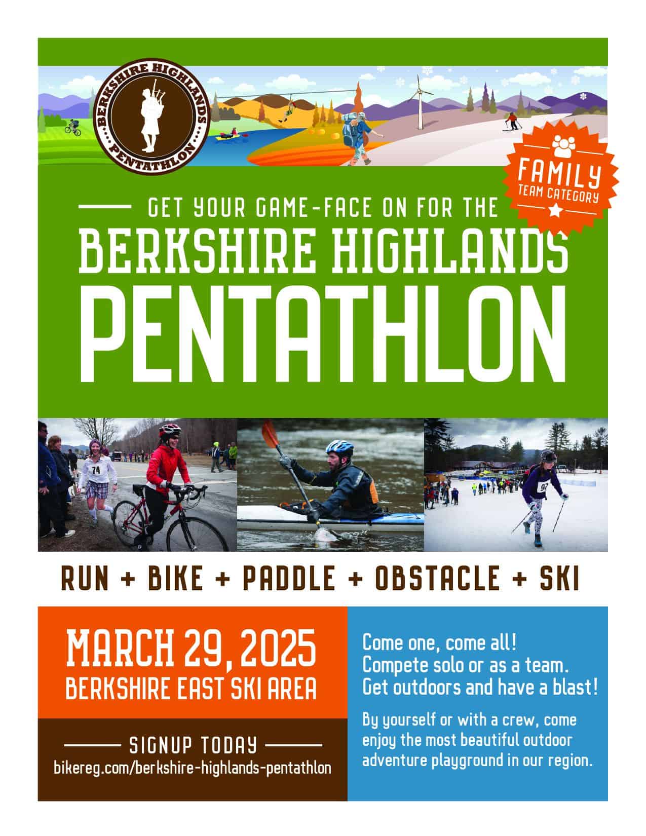 Berkshire Highlands Pentathlon Poster