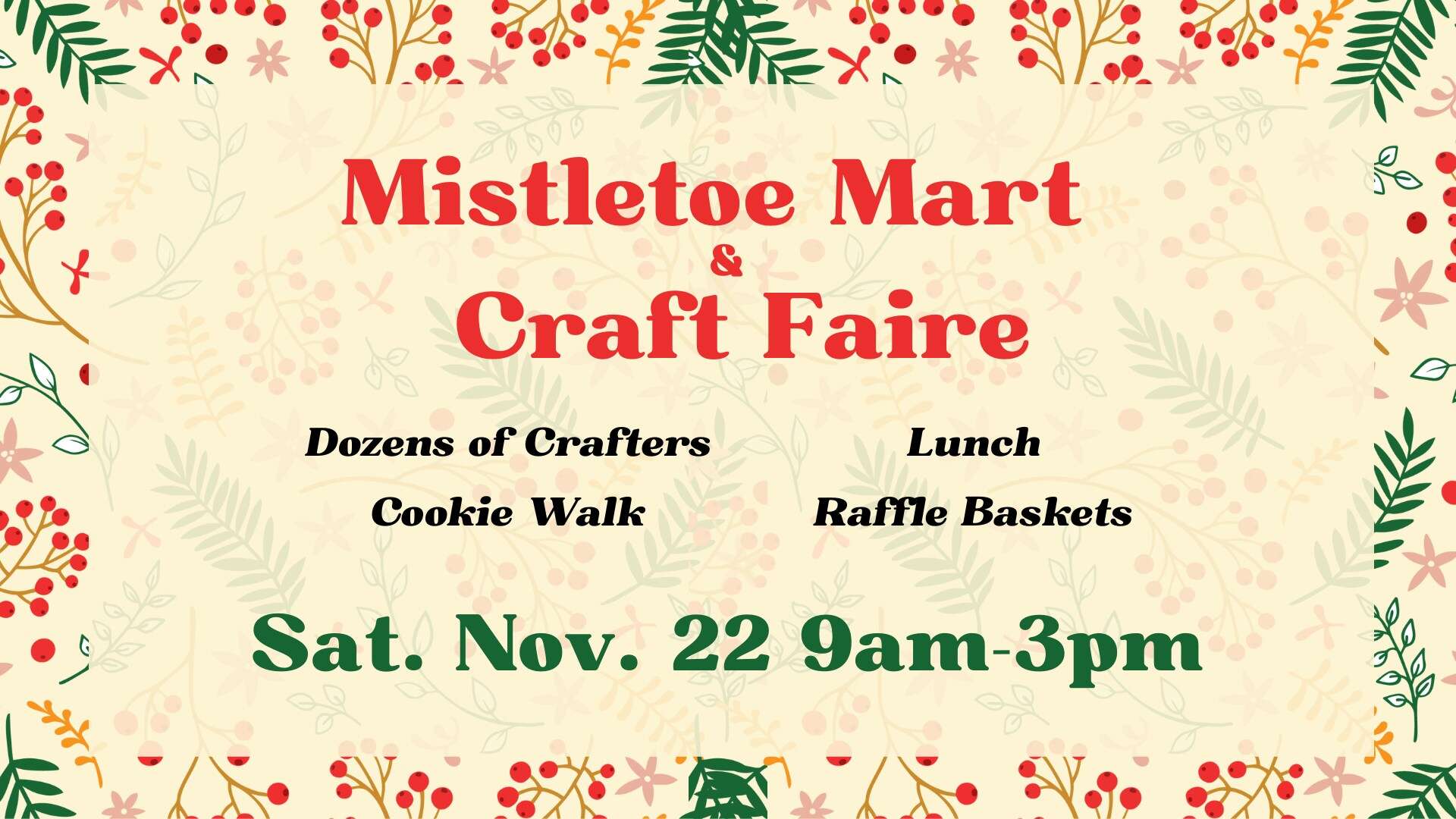 mistletoe mart and craft faire