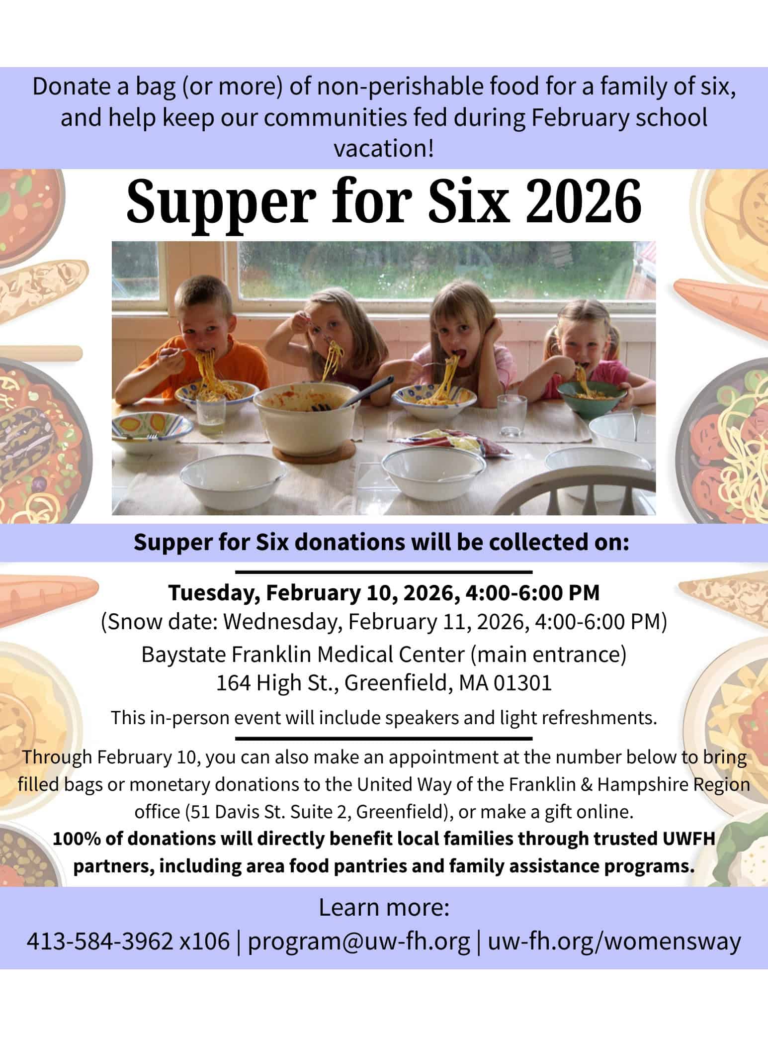 supper for six flyer