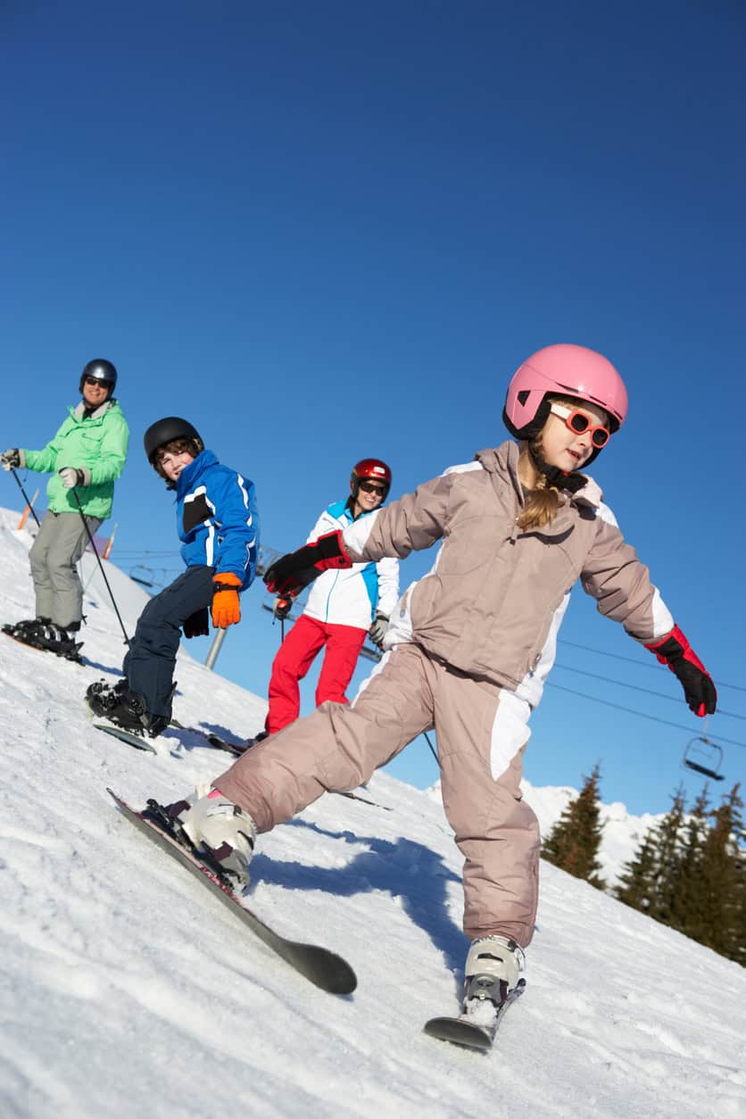 skiing
