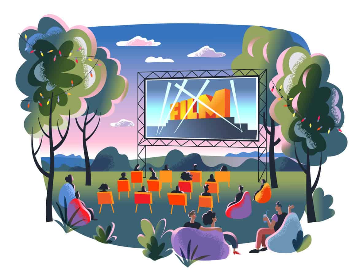 outdoor movie night
