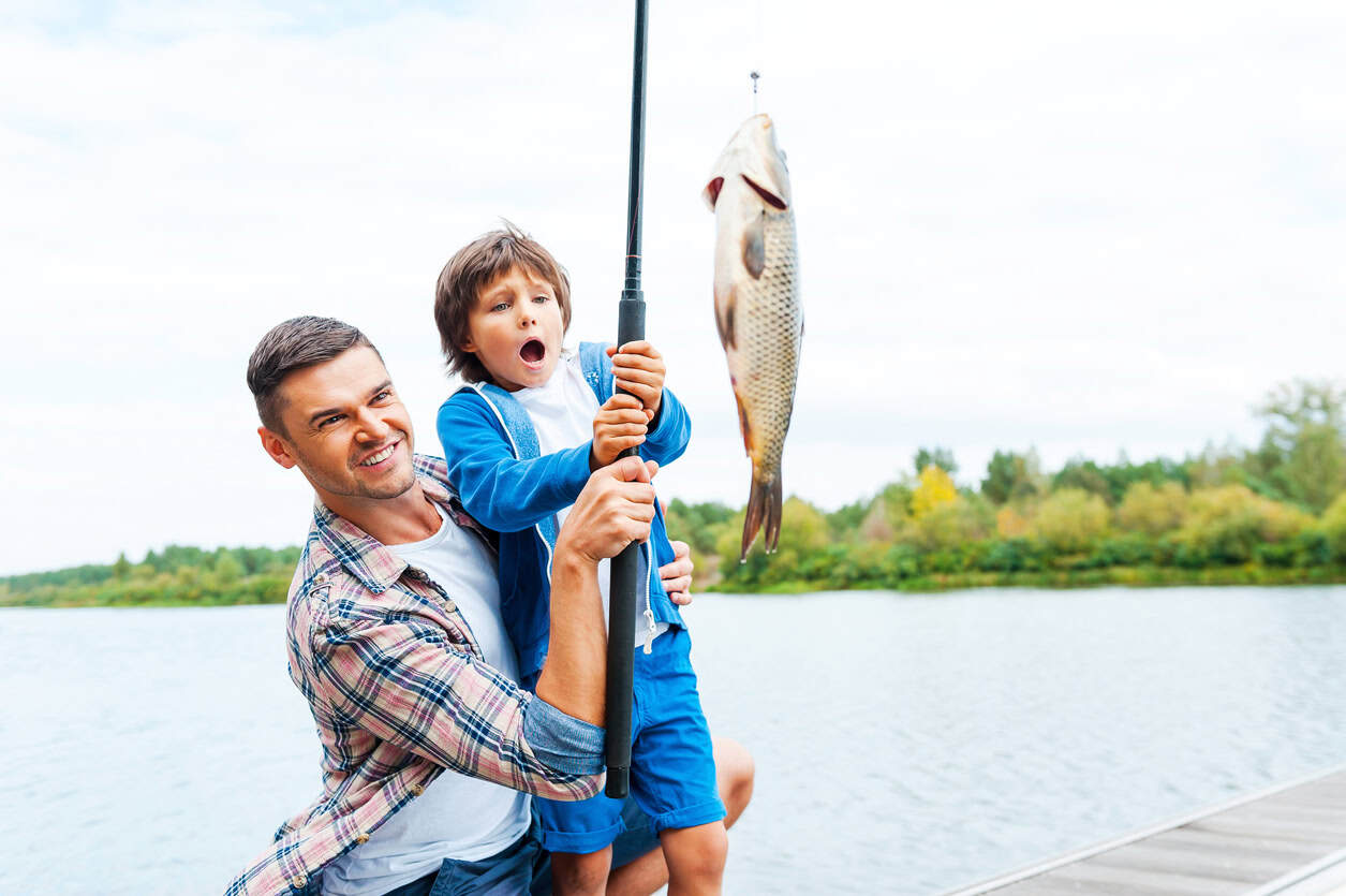 family fishing