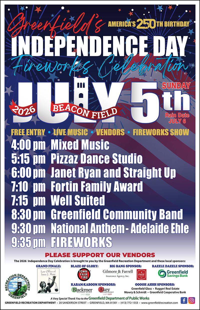 Greenfield fireworks
