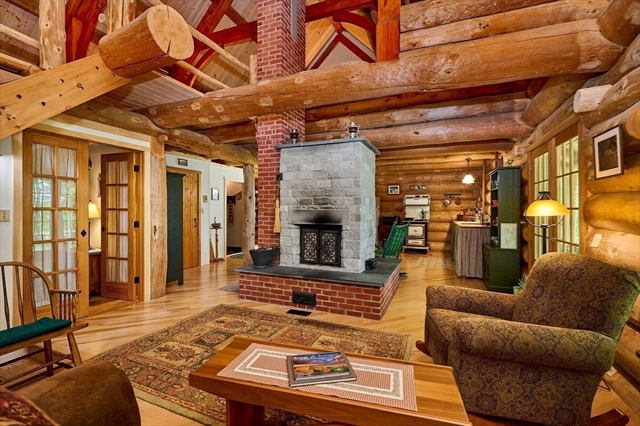 handcrafted log home