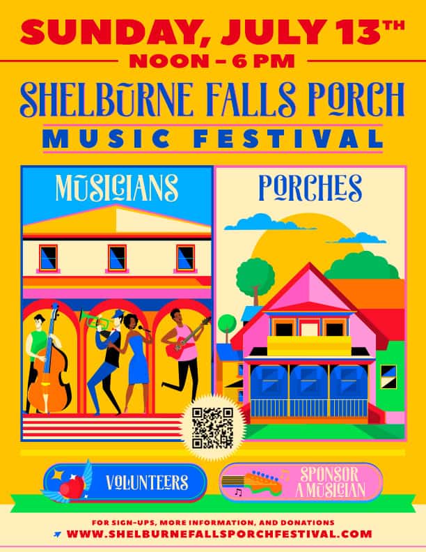 shelburne falls porch music festival flyer