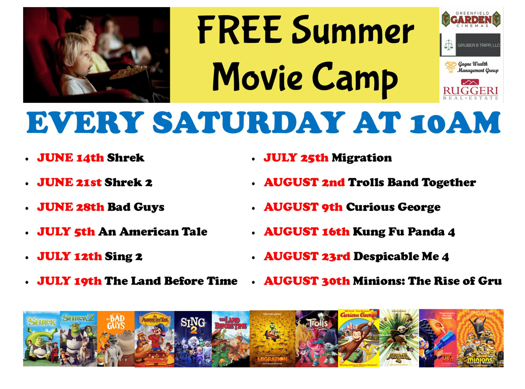 free movies Greenfield MA