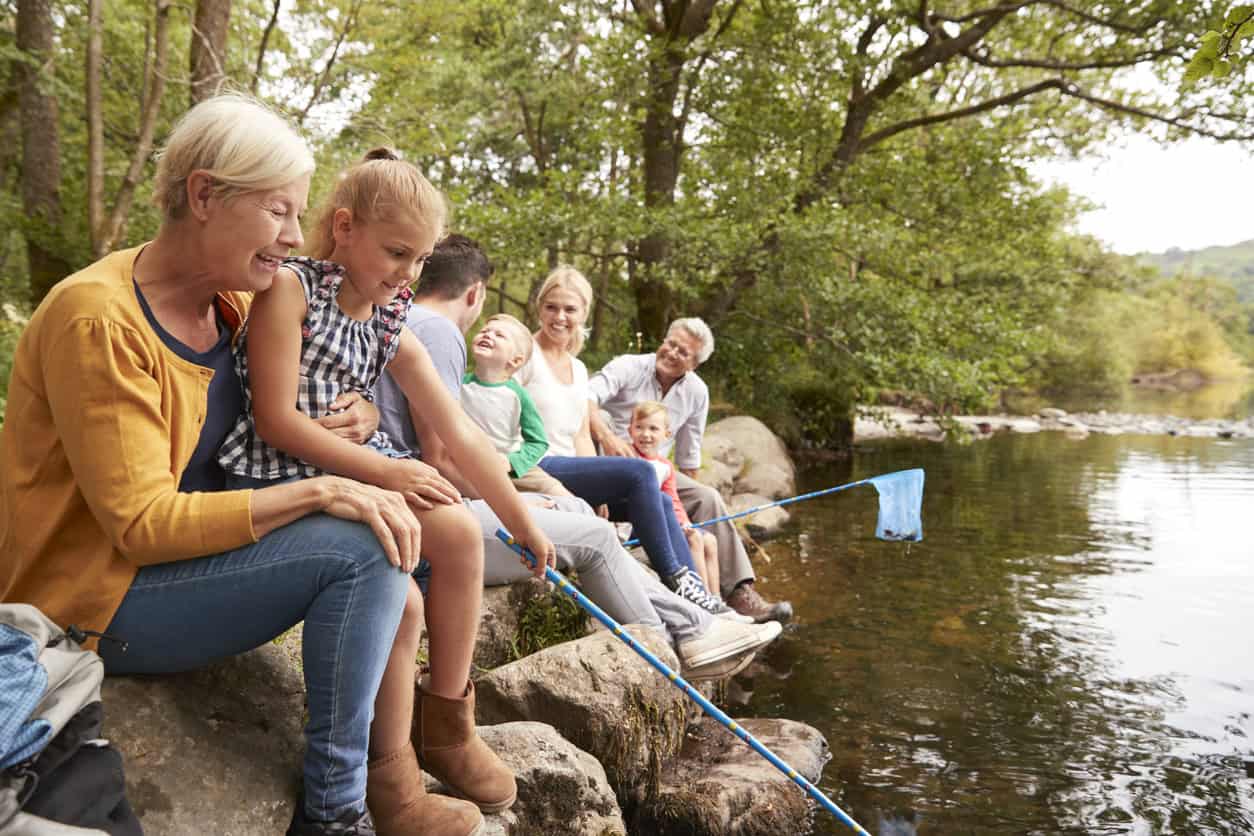 Family fishing
