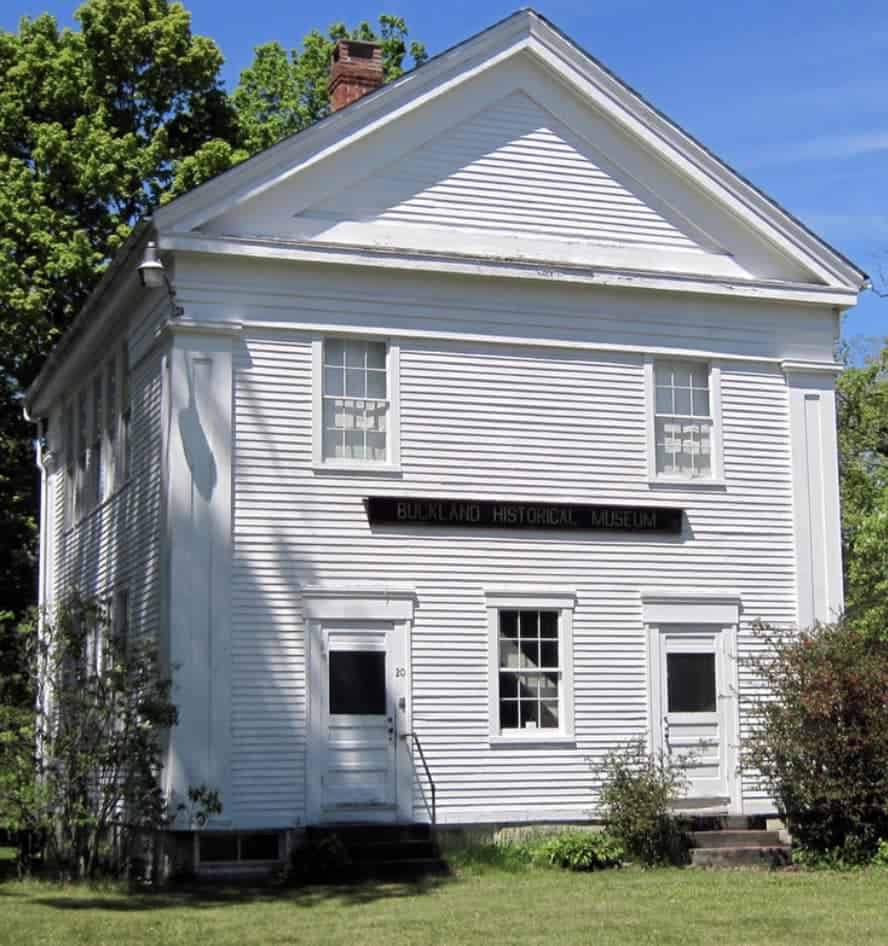 buckland historical society museum