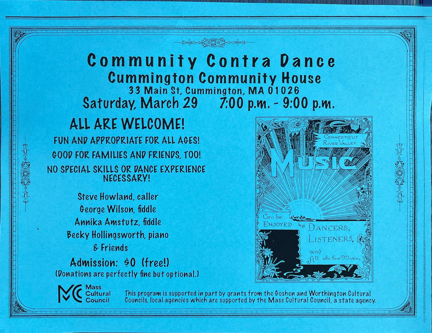 contra dance poster