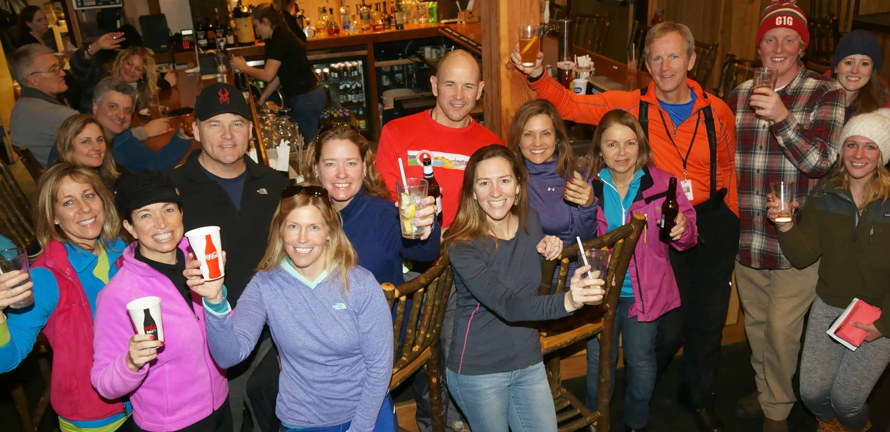 group of people at crazy horse bar