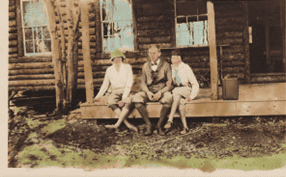 “Young Howard” with others at The Birches.