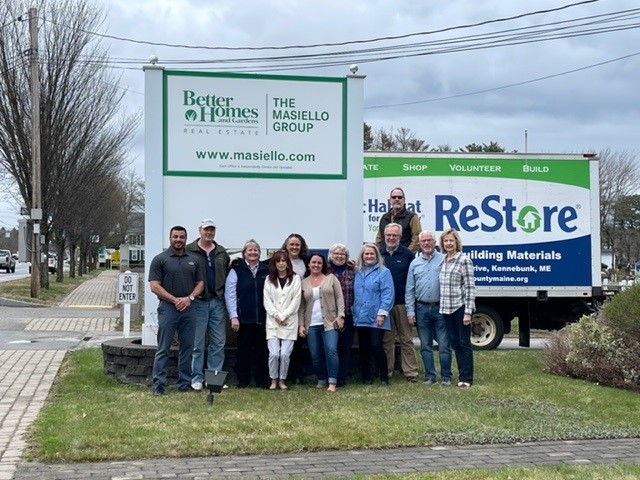 Masiello agents and Habitat for Humanity ReStore representatives