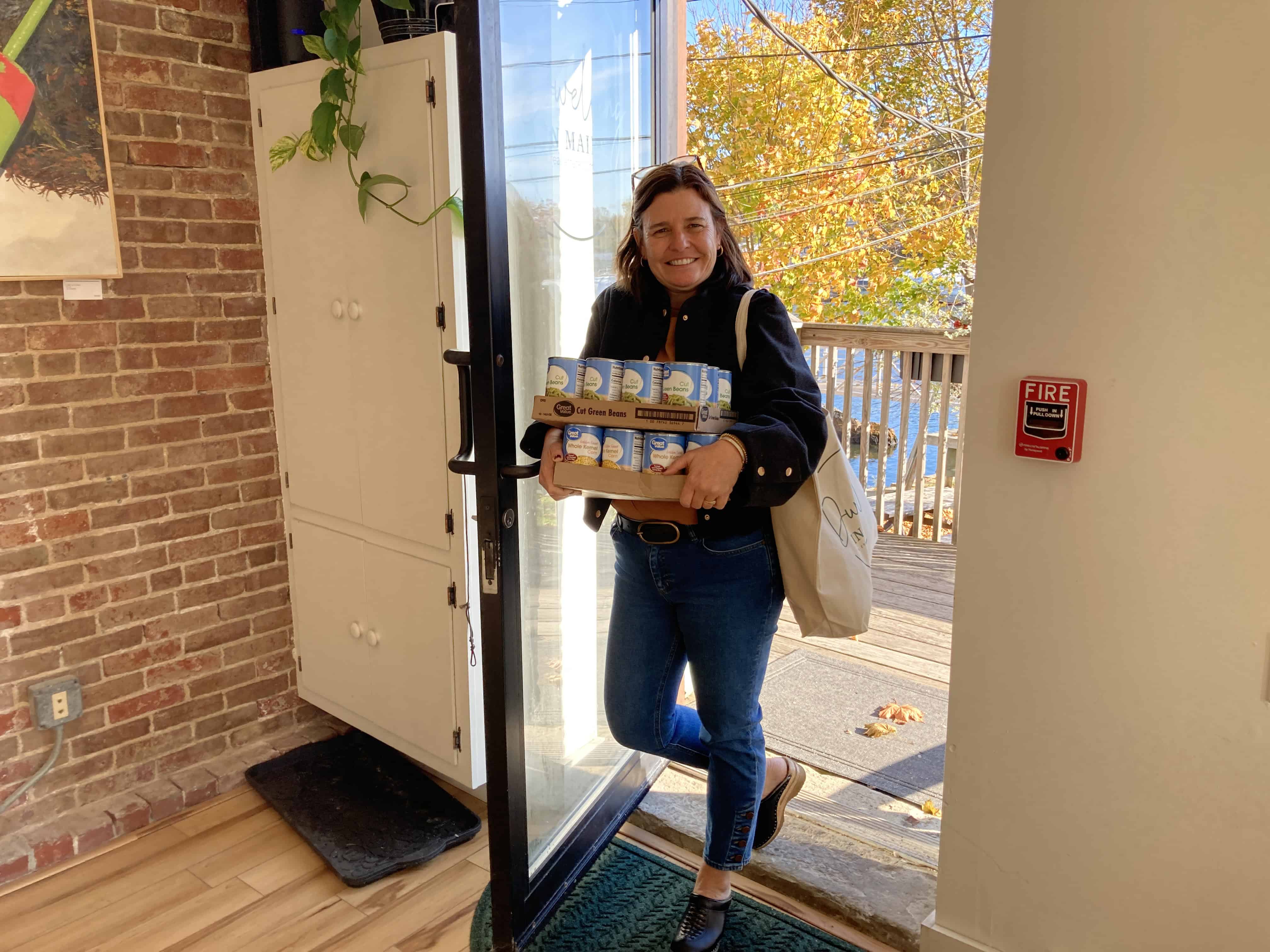 Victoria Condon food drive Dwelling in Maine 
