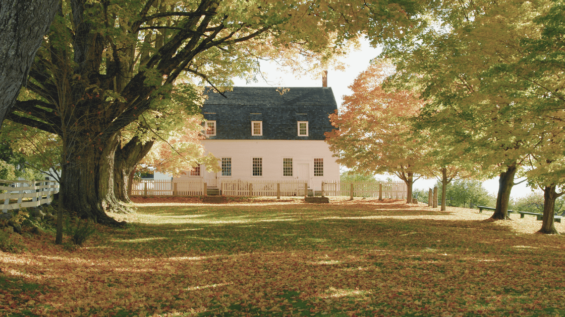 Maine Home in the Fall 