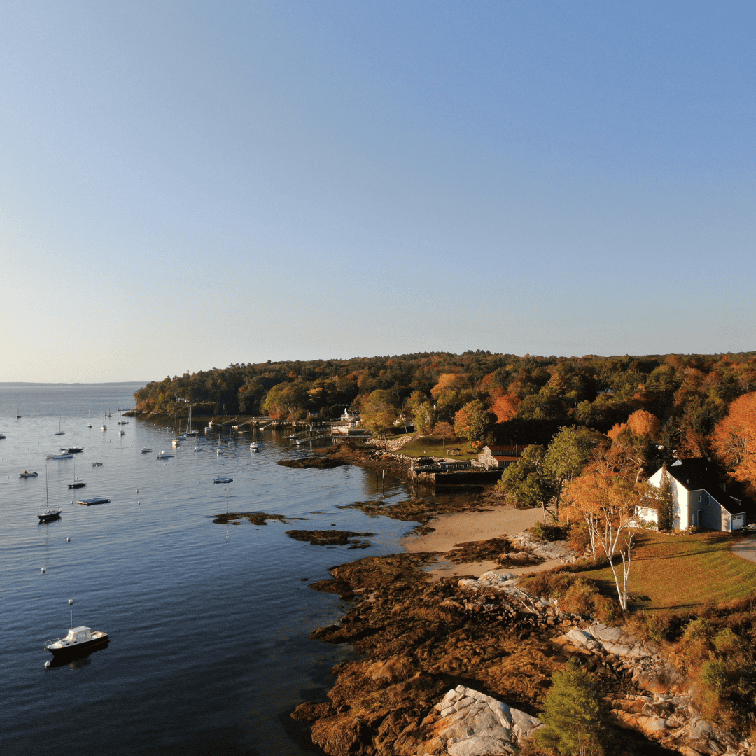 Rockport harbor, fall in Rockport Maine Harbor 