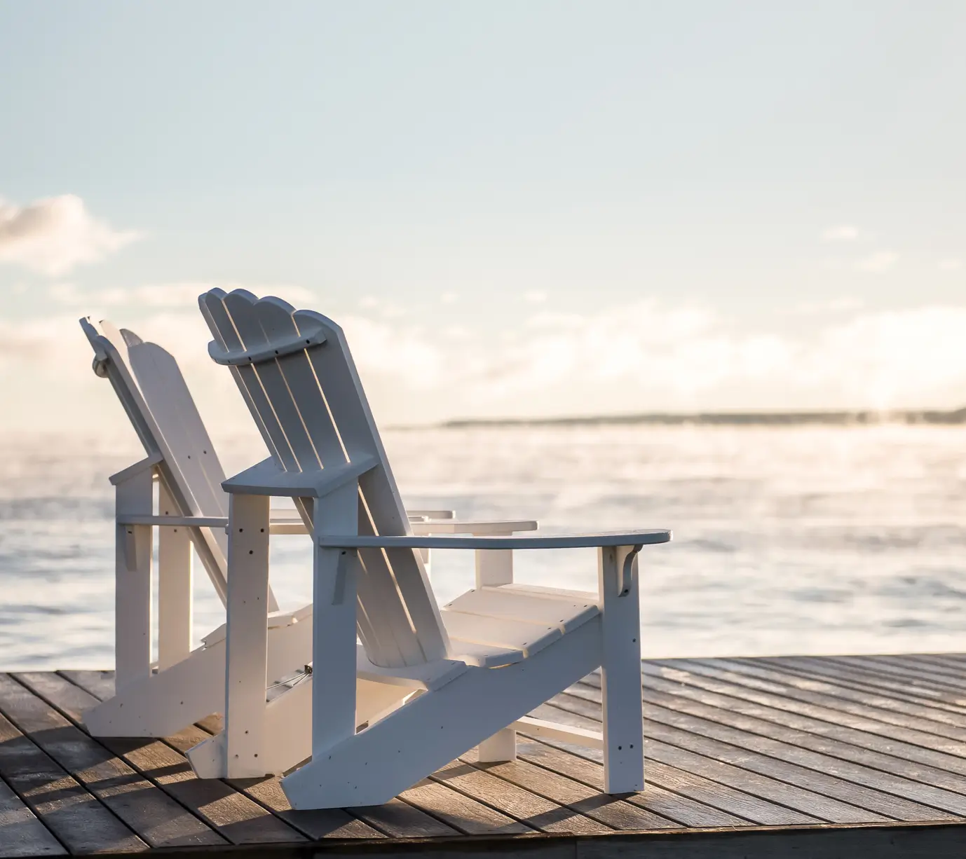 Wooden Chairs on the Beach