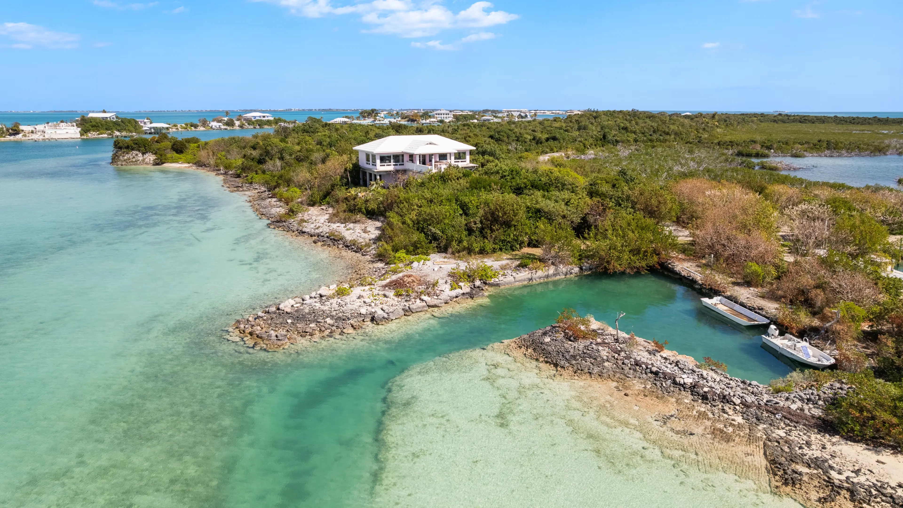 Aerial view of nassau and paradise island