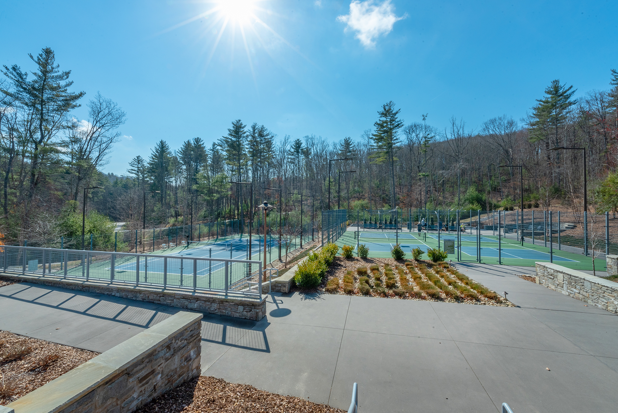 The Ramble tennis courts