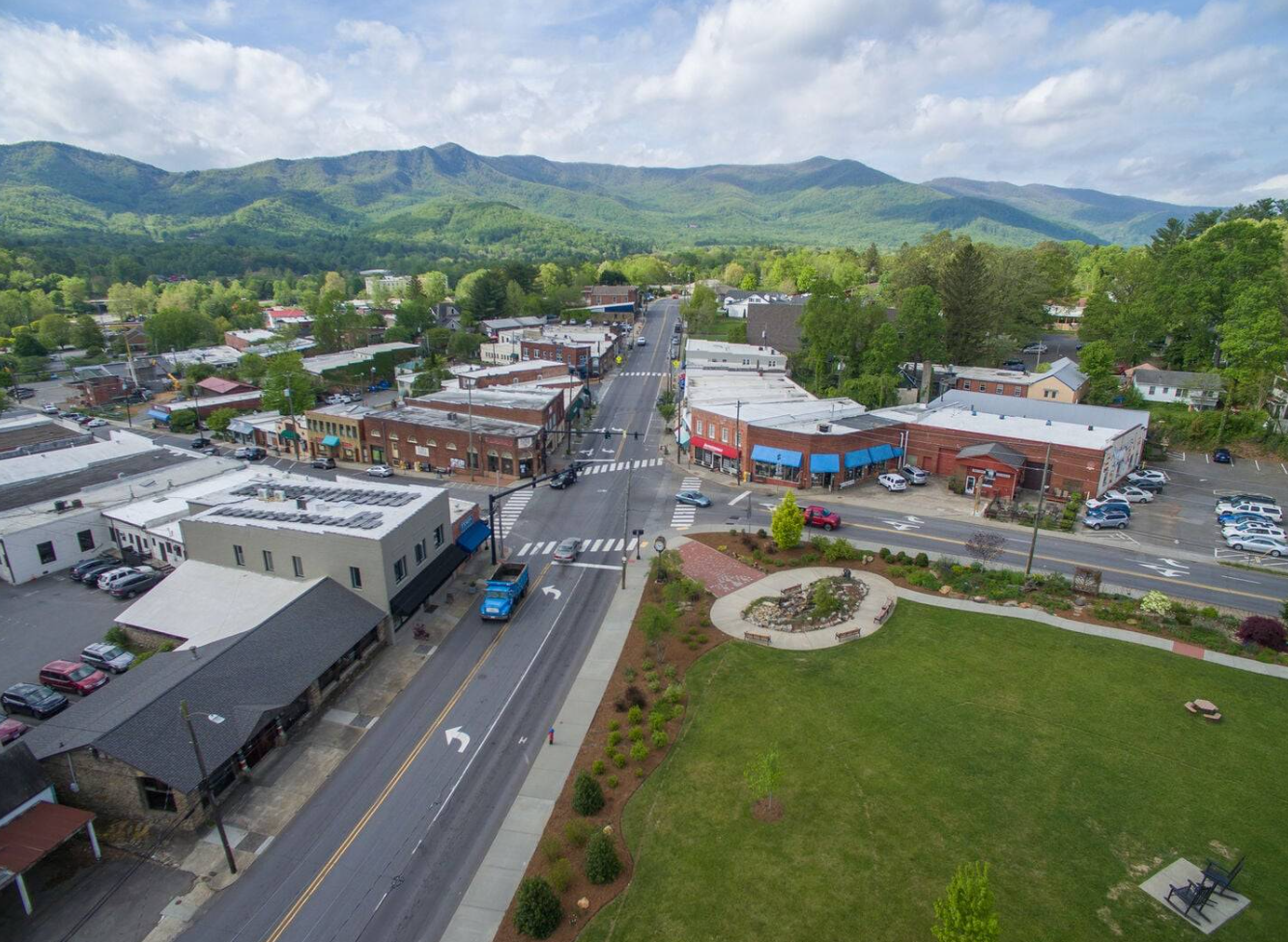 Aerial views from Black Mountain NC