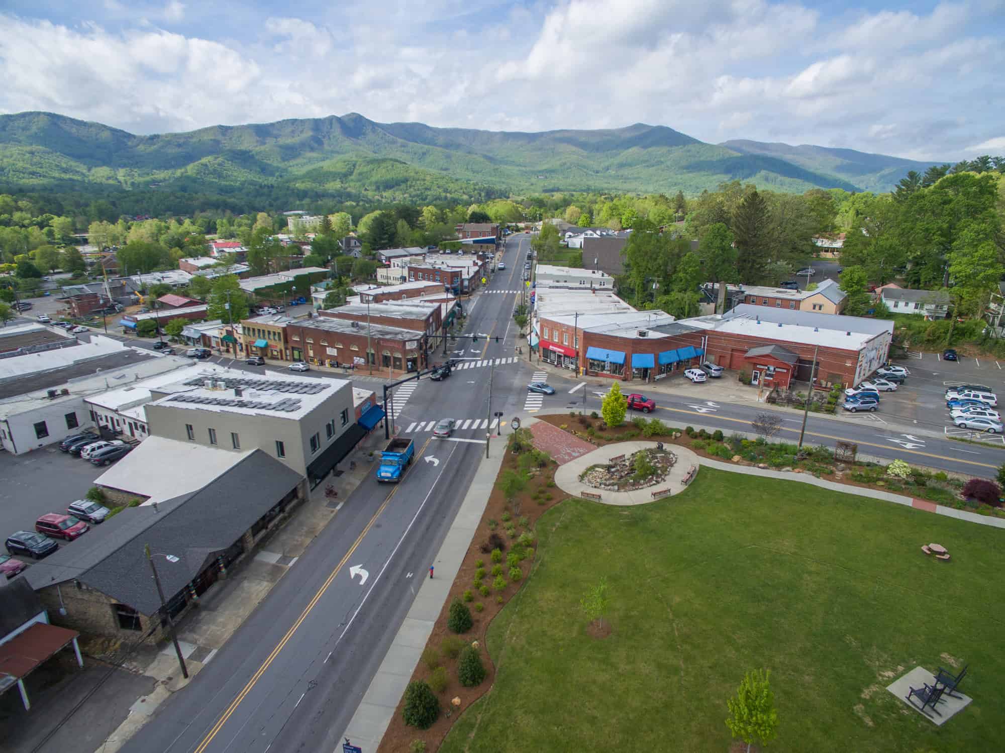 Black Mountain, NC aerial view