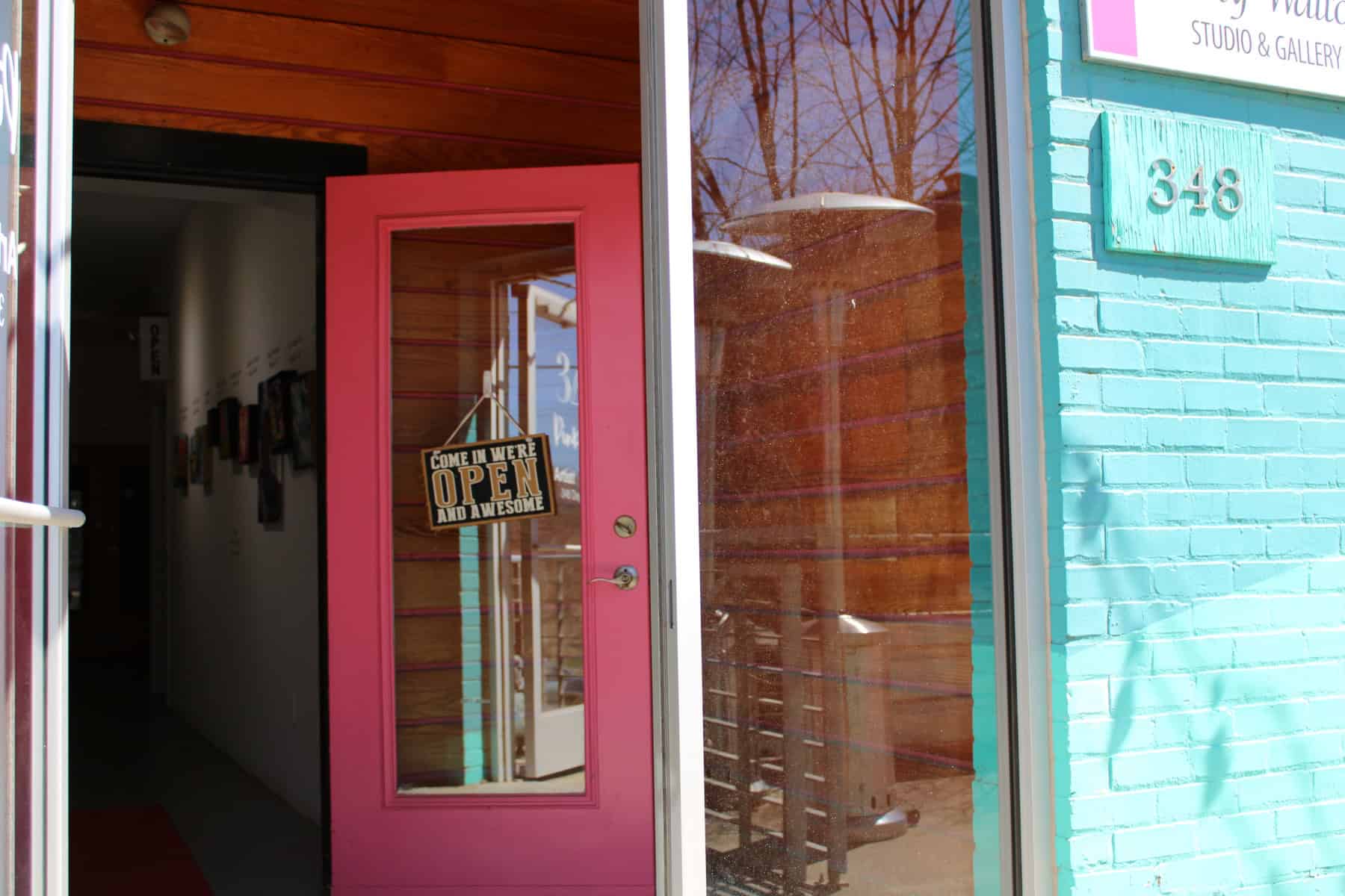 River Arts District Asheville NC colorful mural and studios