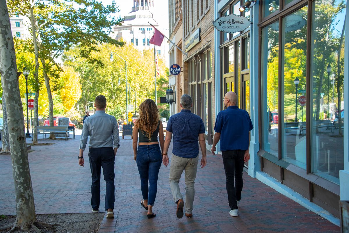 Downtown Asheville shops and restaurants