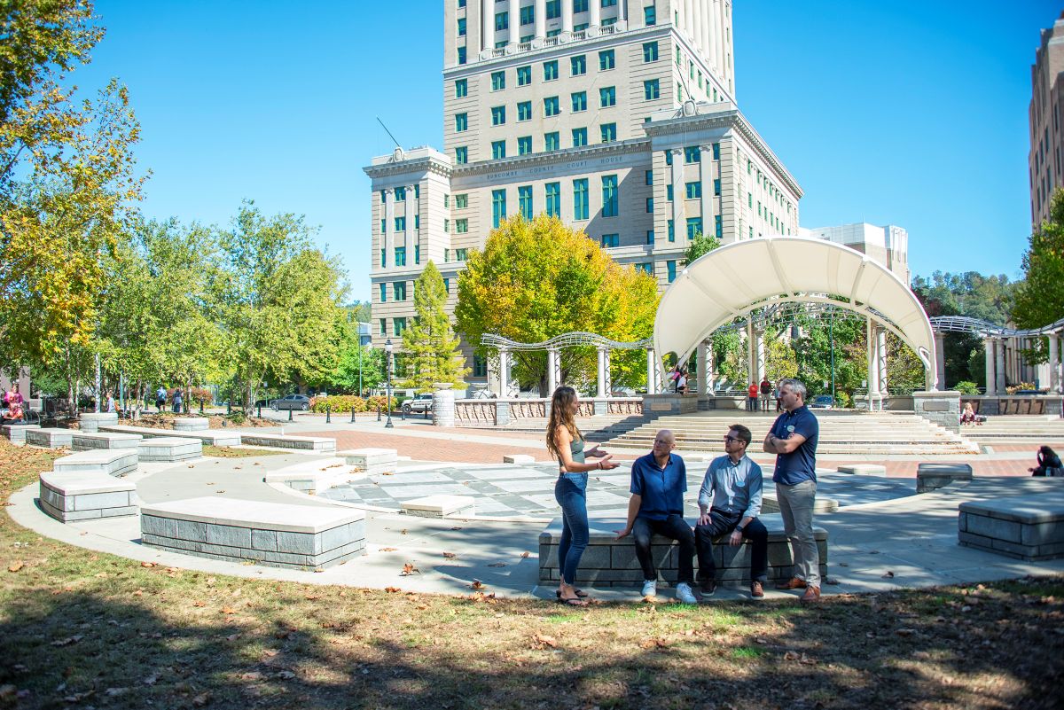 Downtown Asheville Pack Square Park Downtown Asheville