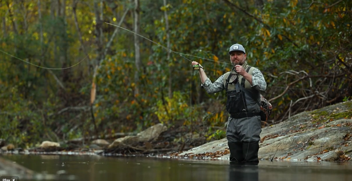 fly fishing in Catawba River