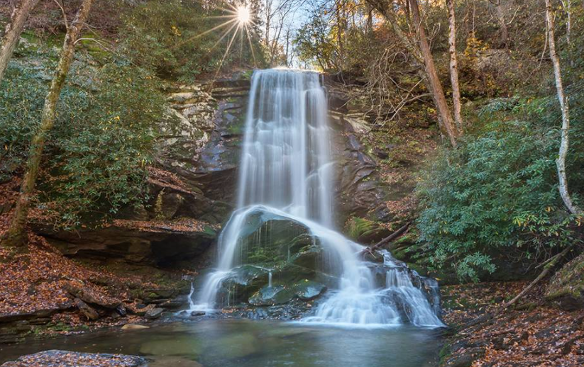 Upper Catawba Falls in Old Fort NC