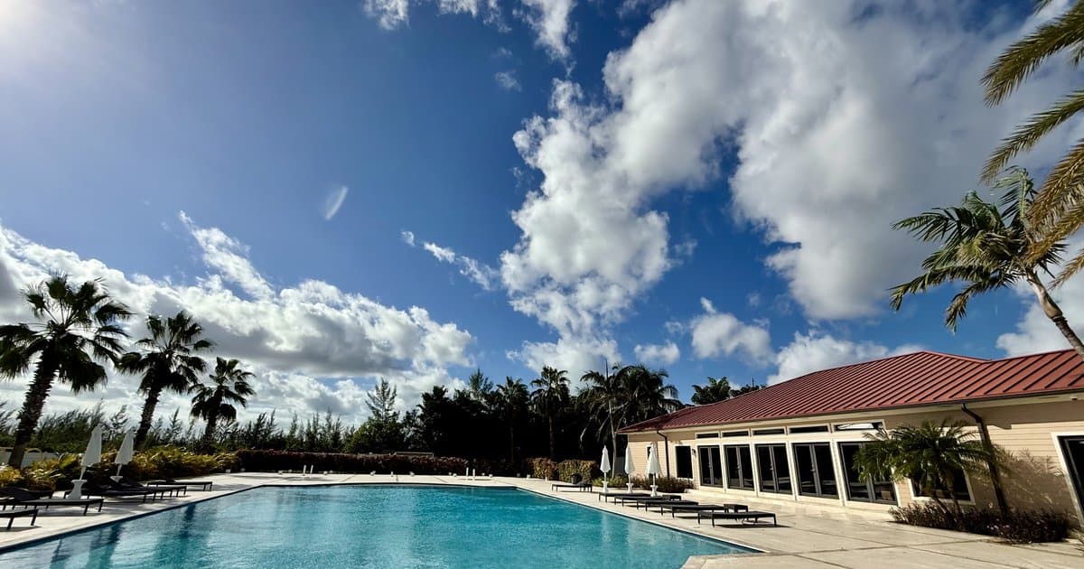 Venetian West Nassau Bahamas resort-style community pool and clubhouse