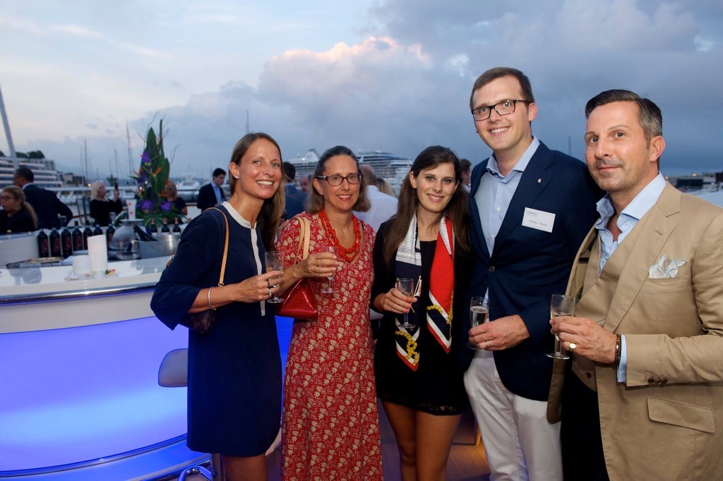 Guests at the Monaco Yacht Show